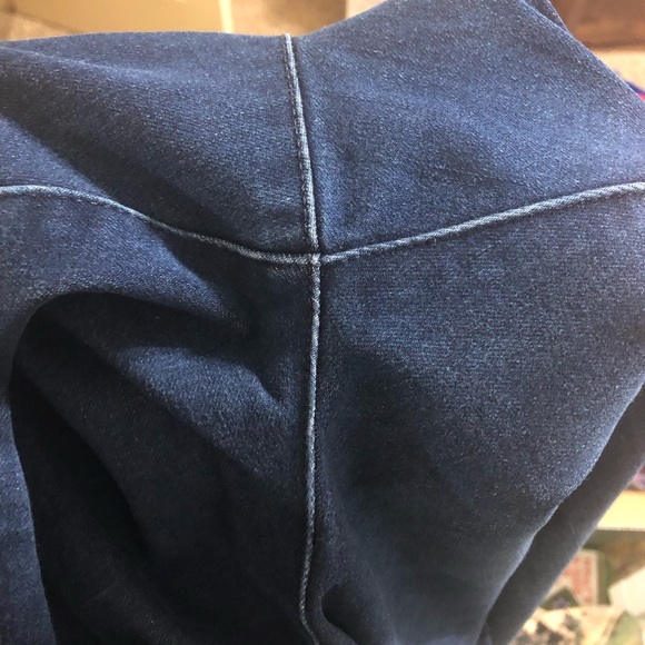 Soft Surroundings Pull On Dark Blue Stretch Skinny Jeans - Size PL - Picture 4 of 5